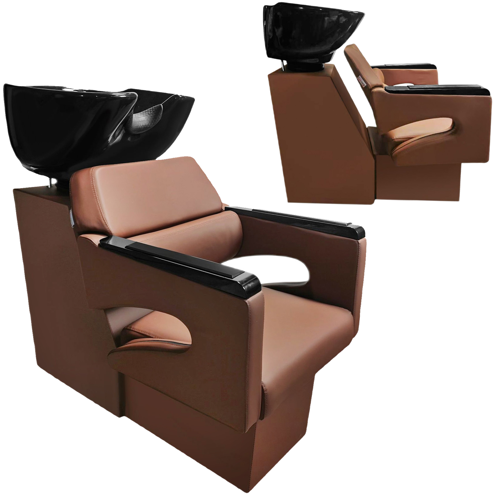 Myjnia myjka fryzjerska barberska Gaja do salonu fryzjerskiego barberskiego ruchoma ceramiczna misa armatura bateria słuchawka