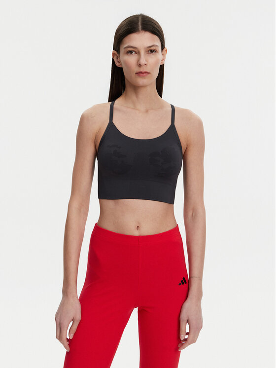 adidas by Stella McCartney Biustonosz sportowy Stella McCartney TrueStrength JJ1650 Szary Slim Fit