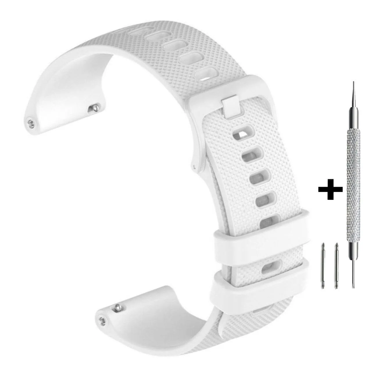 Biały pasek 20 mm z tworzywa DILOY SBR42.20.22 + GRATIS dwa teleskopy i narzędzie