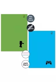 Zeszyt A4/32K 3-linie kolor 90g Gamer (6szt)