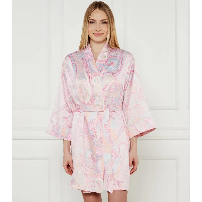LAUREN RALPH LAUREN Satynowy szlafrok Regular Fit