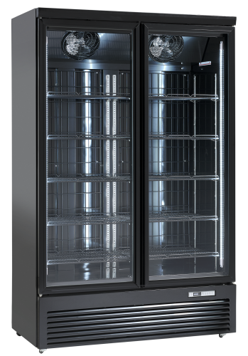 Szafa chłodnicza przeszklona dwudrzwiowa DC1080BB 1081 l 1253x710x2003 mm Resto Quality