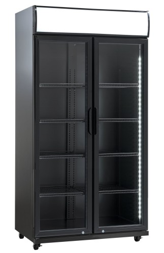 Szafa chłodnicza przeszklona SD881BHE| 2-drzwiowa drzwi skrzydłowe 569 l Resto Quality