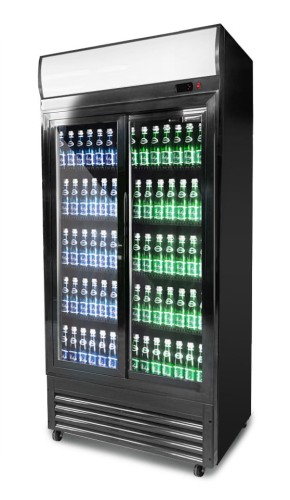 Szafa chłodnicza przeszklona RQ800SL 2-drzwiowa drzwi przesuwne 630 l 925x695x2010 mm Resto Quality