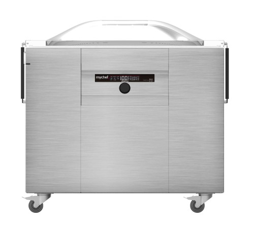 Pakowarka próżniowa komorowa iSENSOR L wolnostojąca listwa 560 + 560 mm pompa BECKER 65 m3/h 1,5 kW 1136x707x1050 mm przyłącze gazu obojętnego FIL6K2G2 Resto Quality