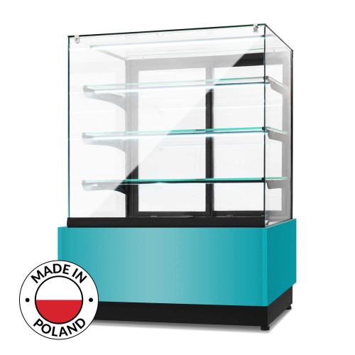 Witryna cukiernicza neutralna Dolce Visione Neutro Premium 1300 podświetlany cokół 1300x670x1300 mm Resto Quality