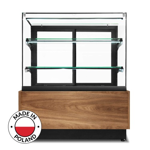 Witryna cukiernicza chłodnicza Dolce Visione Breve Premium 900 podświetlany cokół wersja obniżona 900x670x1110+/-10 mm Resto Quality