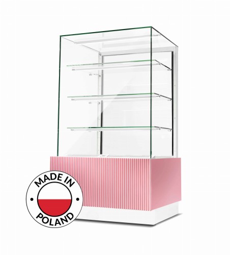 Witryna cukiernicza chłodnicza Dolce Visione Basic 700 BIANCO 700x670x1300 mm białe wnętrze Resto Quality