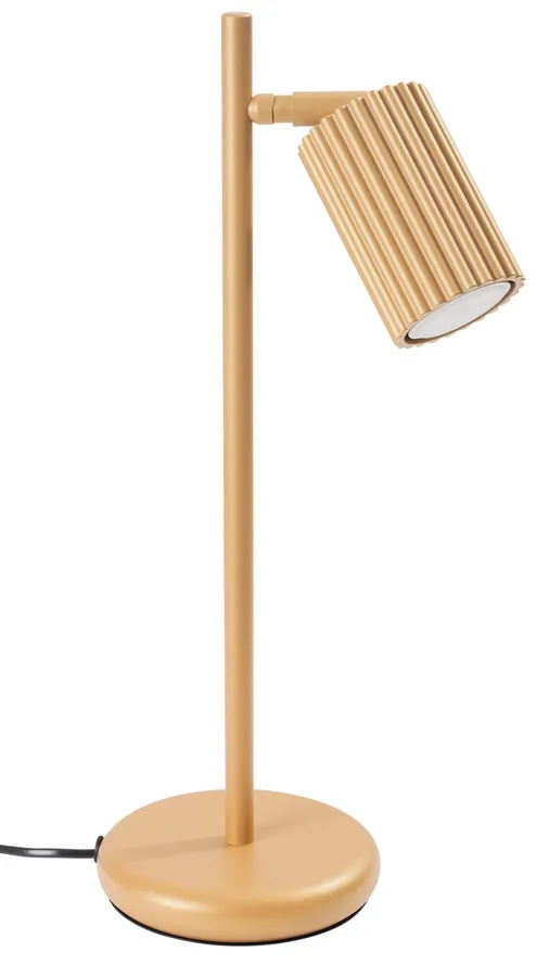 Złota loftowa lampka biurkowa - D300 P6-E48