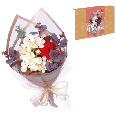 Klocki plastikowe QBI Fioletowy bukiet kwiatów SA260501