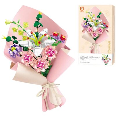 Klocki plastikowe QBI Uroczy bukiet kwiatów SA263599