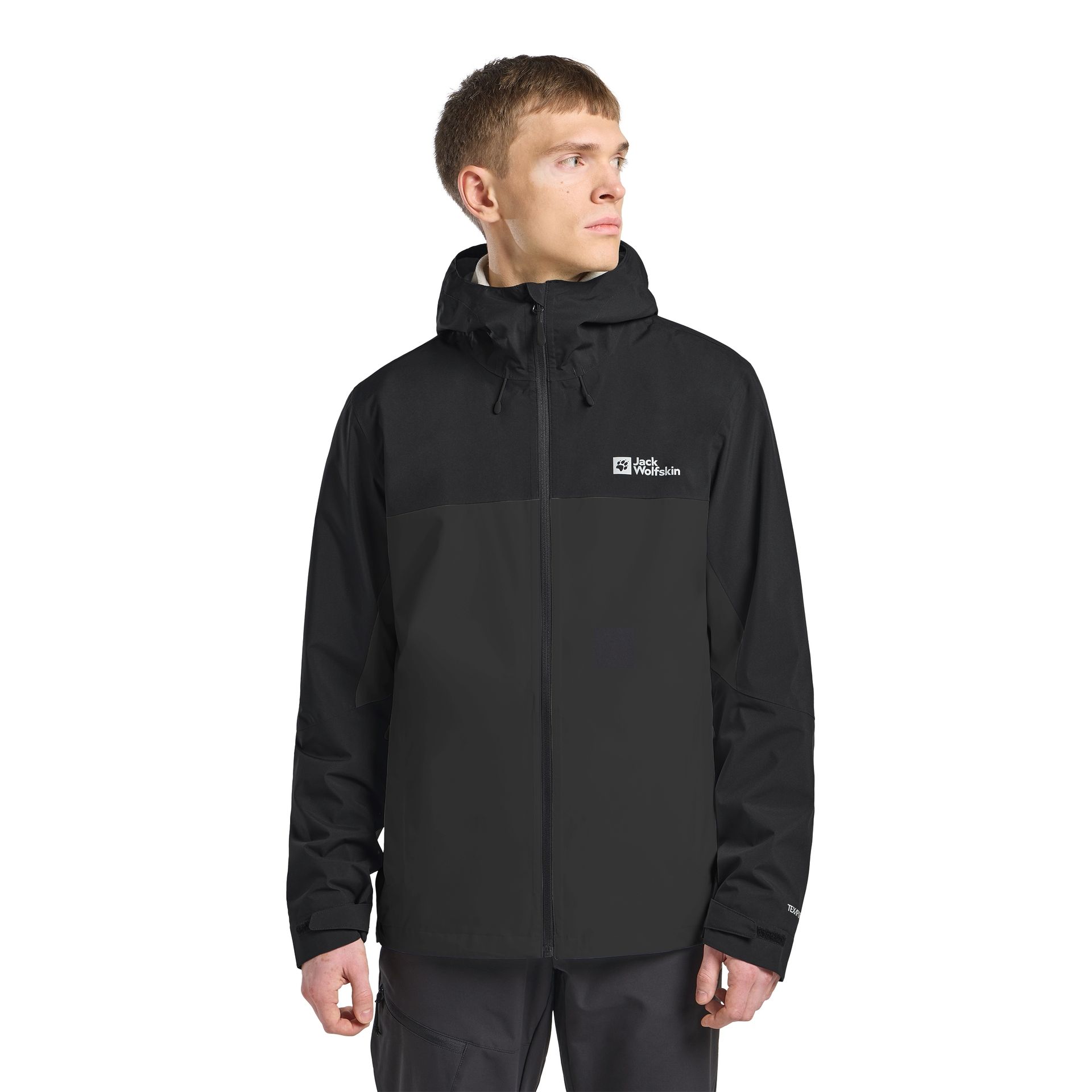 Męska kurtka przeciwdeszczowa Jack Wolfskin WEILTAL 2L JKT M Phantom - S