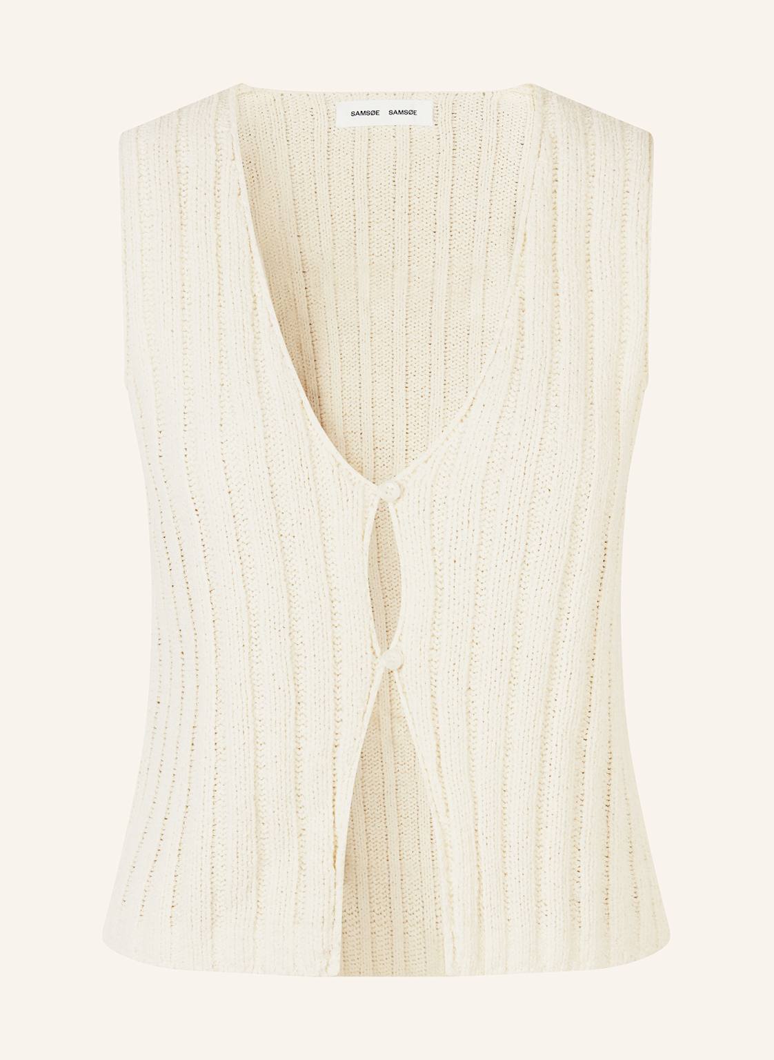 Samsøe Samsøe Top Z Dzianiny Salou weiss