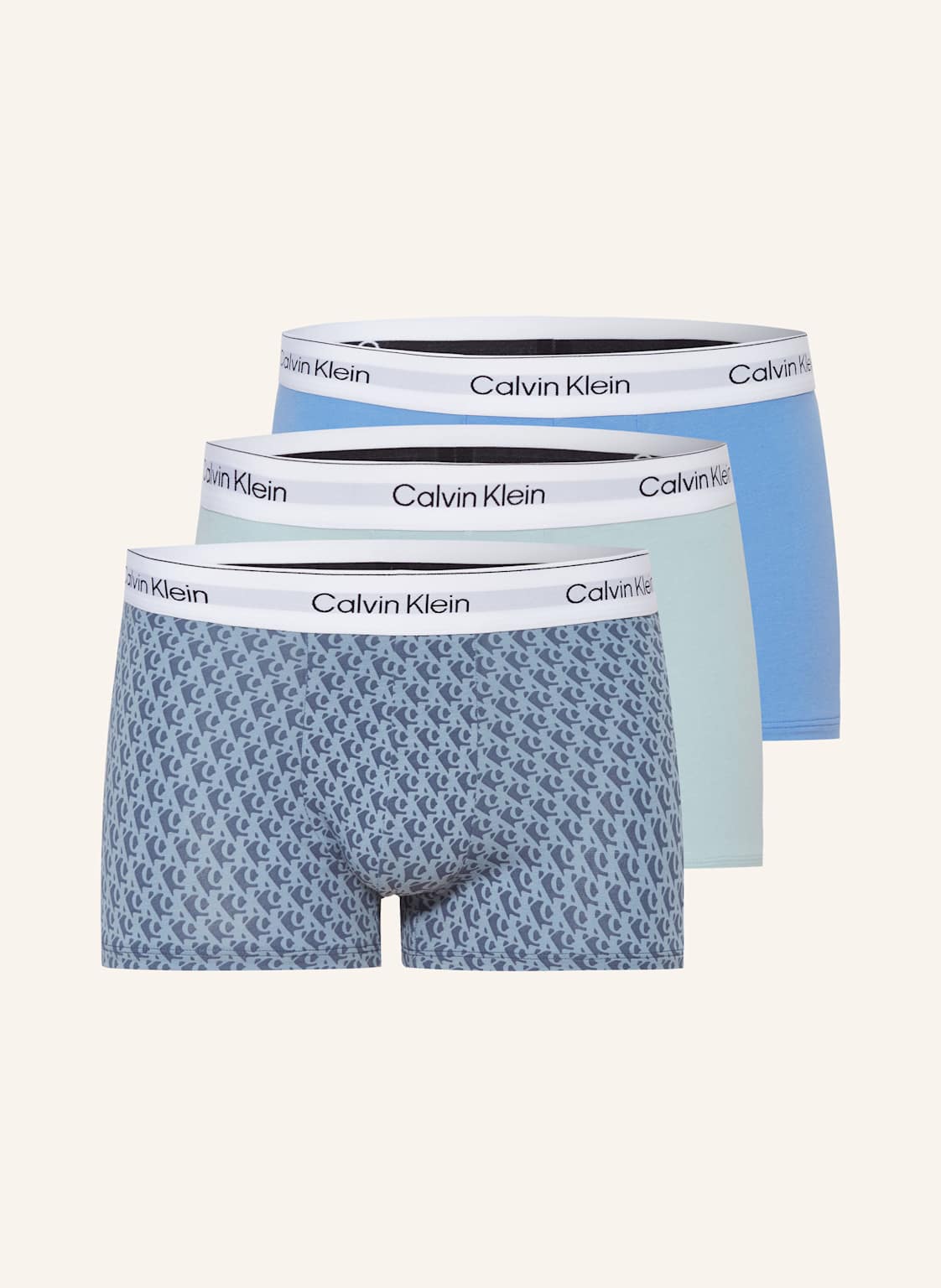 Calvin Klein Bokserki Icon Cotton Stretch Low Rise, 3 Szt. blau