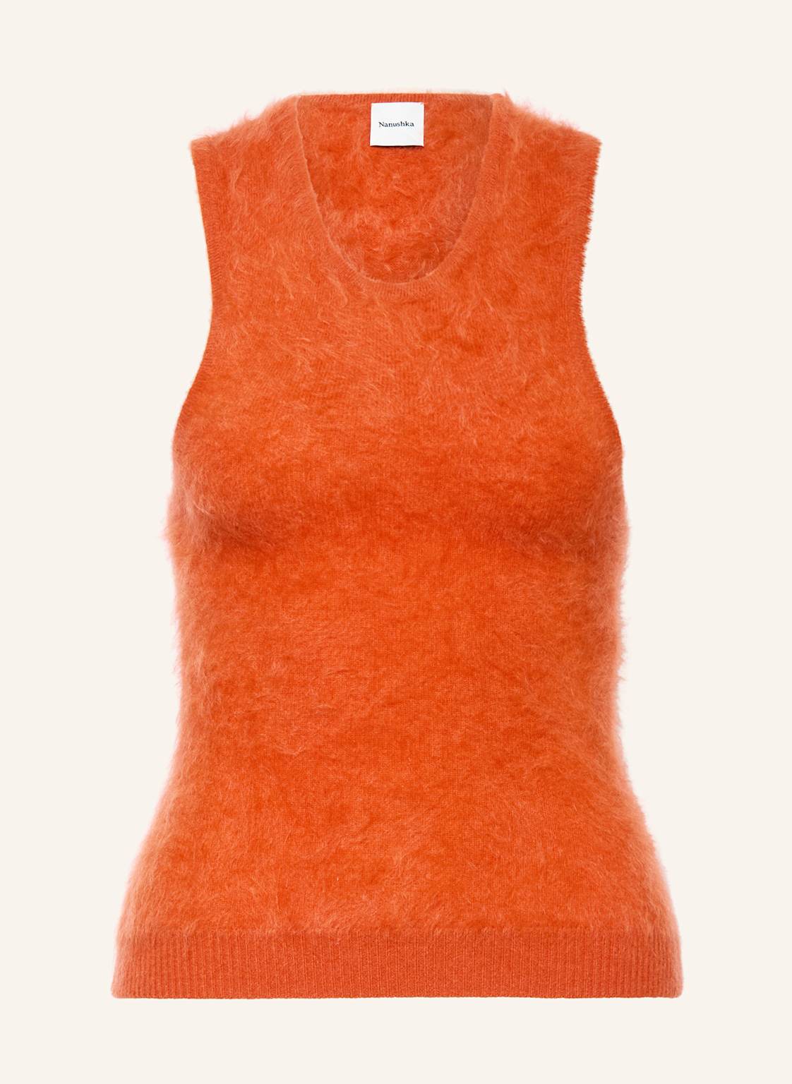 Nanushka Top Z Dzianiny Bianka Z Kaszmiru rot