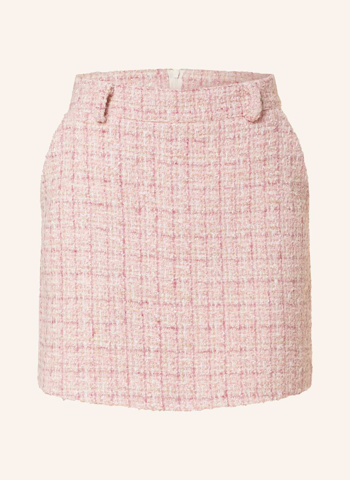 Mrs & Hugs Spódnica Z Tweedu Z Błyszczącą Przędzą pink
