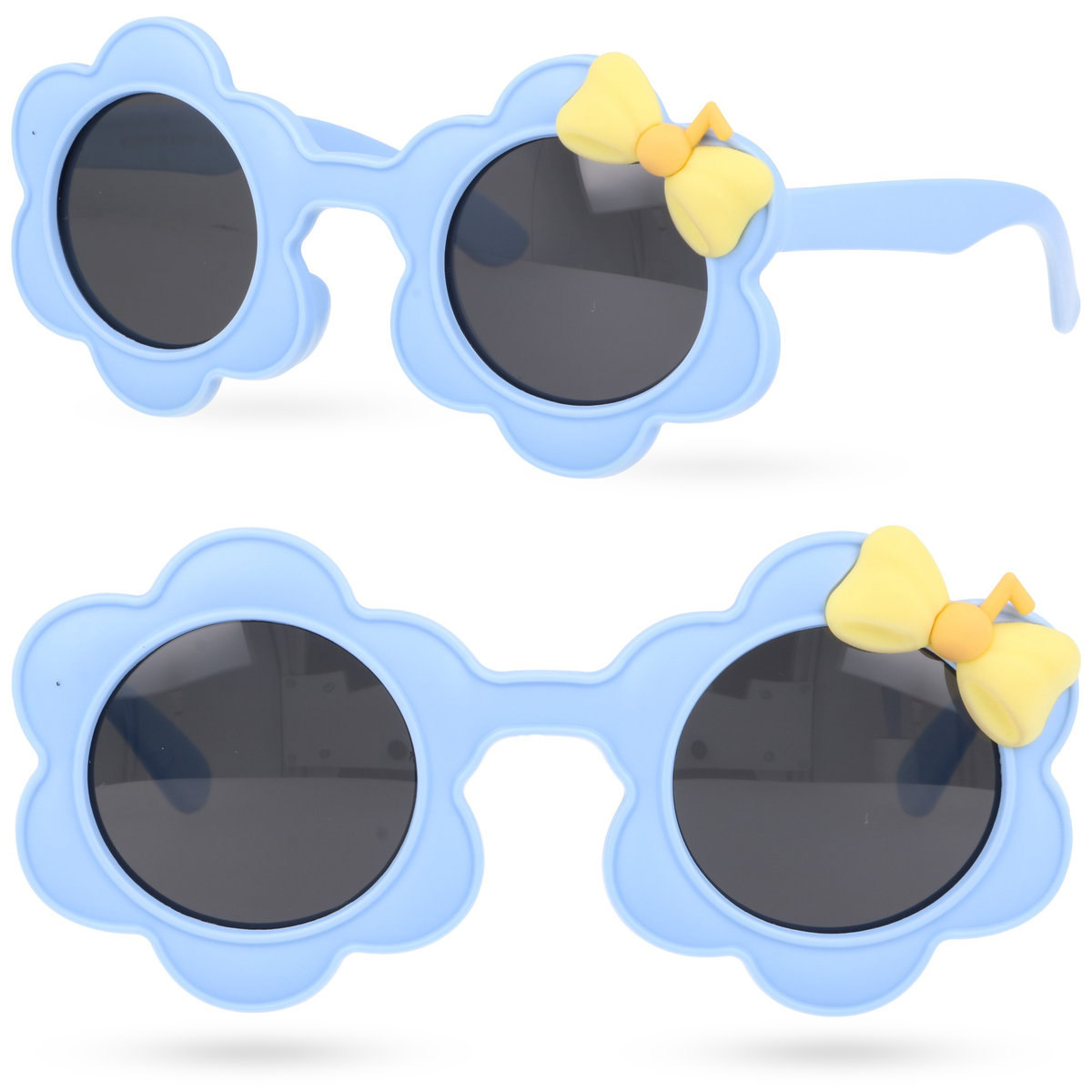 NIEŁAMLIWE Okulary przeciwsłoneczne dla dzieci dziecięce SUNFLOWER BLUE