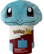 Koc z kapturem POKEMON SQUIRTLE CORAL 120x150 CM Halantex kocyk