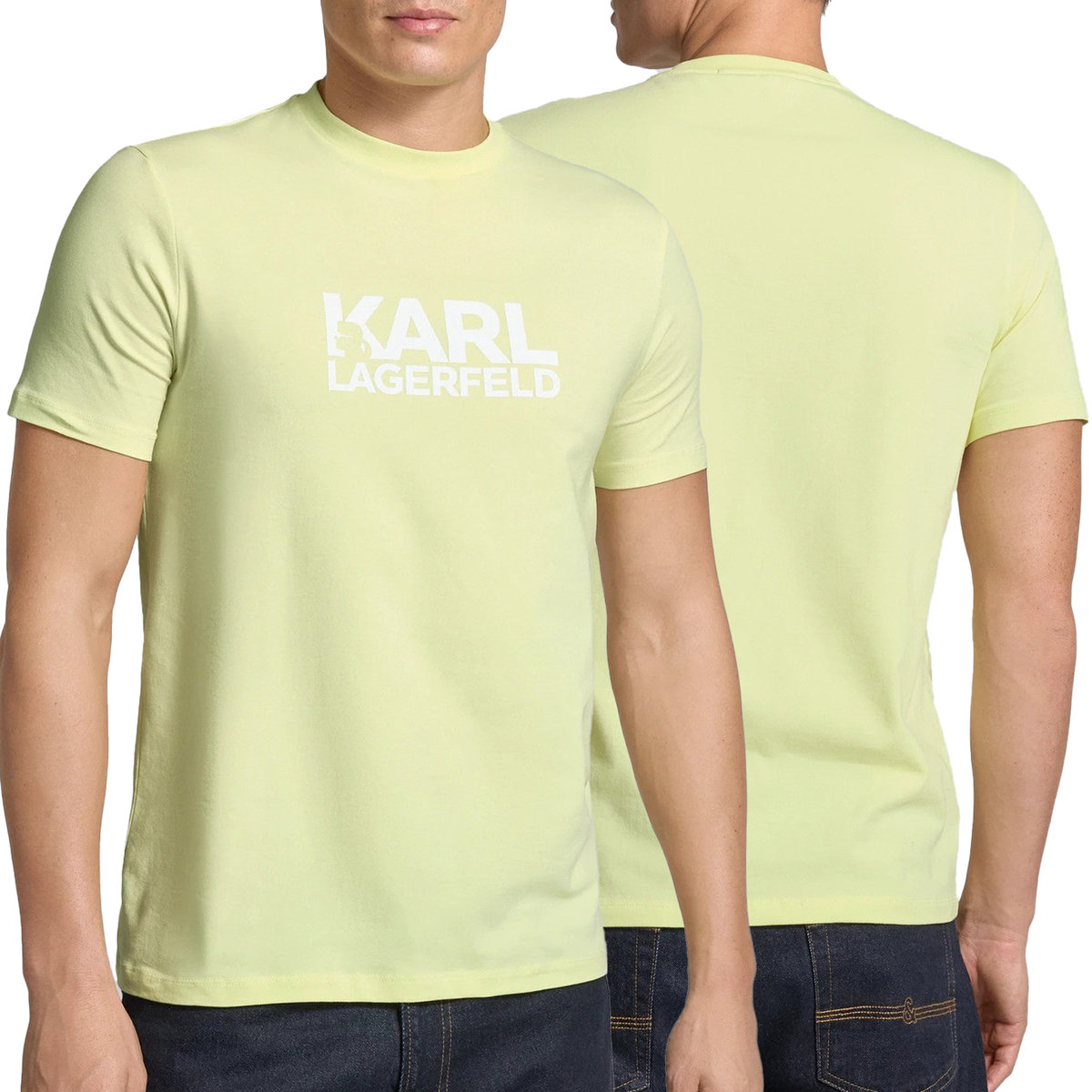 Karl Lagerfeld t-shirt męski żółty 755087-551235-500 2XL