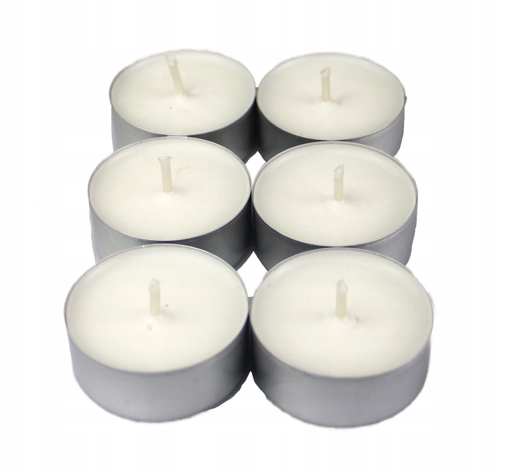Podgrzewacze sojowe ręcznie robione tealight naturalne bezzapachowe 6 szt