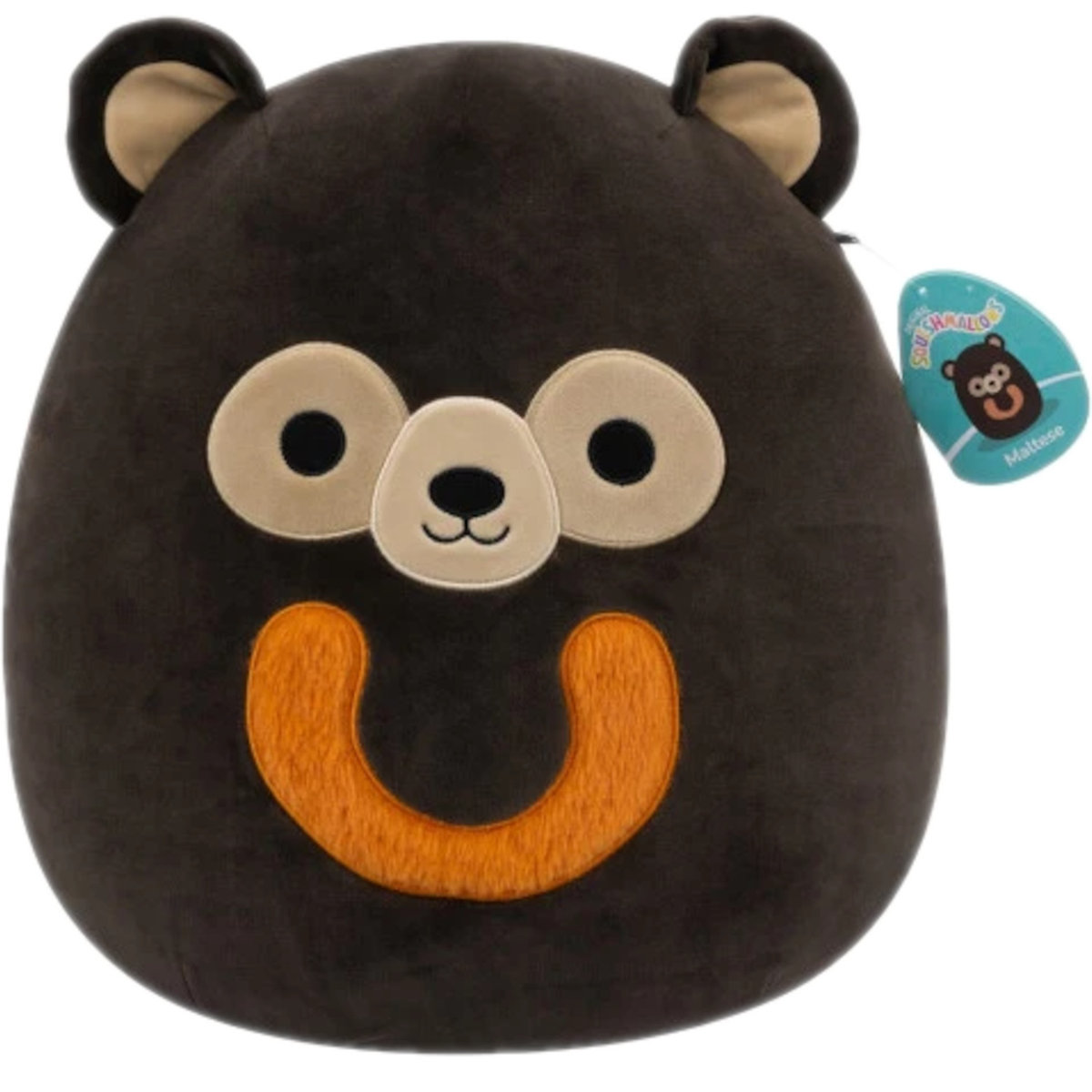 SQUISHMALLOWS MASKOTKA PLUSZOWA NIEDŹWIEDŹ BIRUANG MALAJSKI MALTESE 30cm