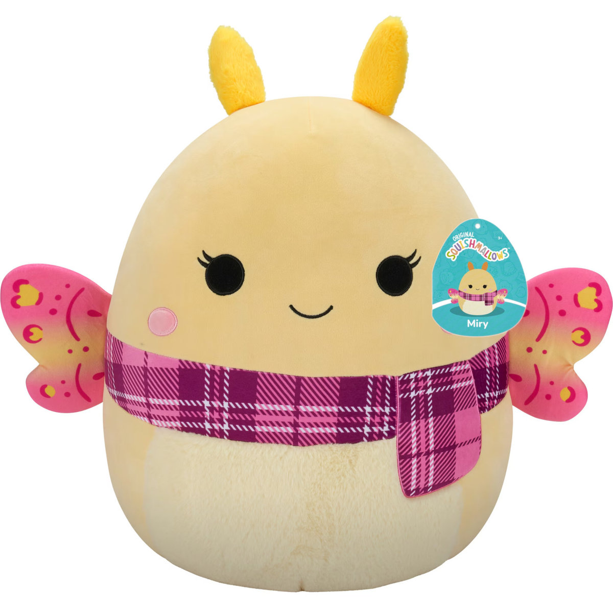 SQUISHMALLOWS MIĘKKA MASKOTKA PLUSZOWA PLUSZ PLUSZAK ŻÓŁTA ĆMA MIRY 30cm