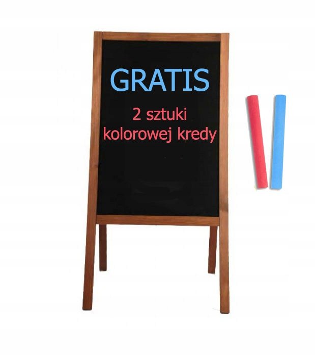 Potykacz stojak reklamowy brąz m 90x50 dwustronny kredowy tablica
