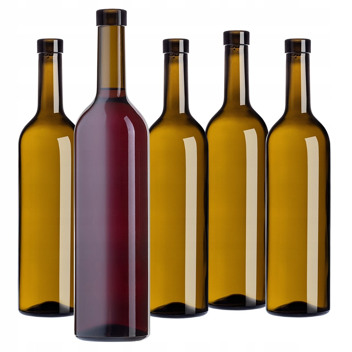 BUTELKI DO WINA 0,75L 750 ml BUTELKA SZKLANA NA WINO NALEWKI OLIWKA 10 szt