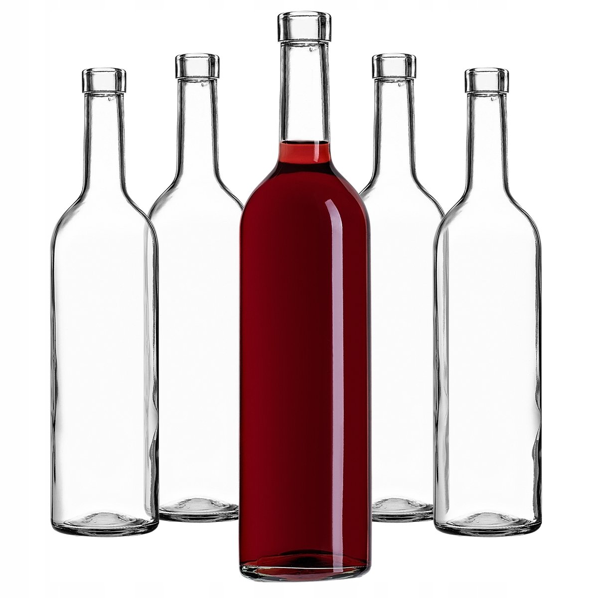 BUTELKI DO WINA 0,75L 750ml BUTELKA SZKLANA NA WINO NALEWKI BEZBARWNA 30szt