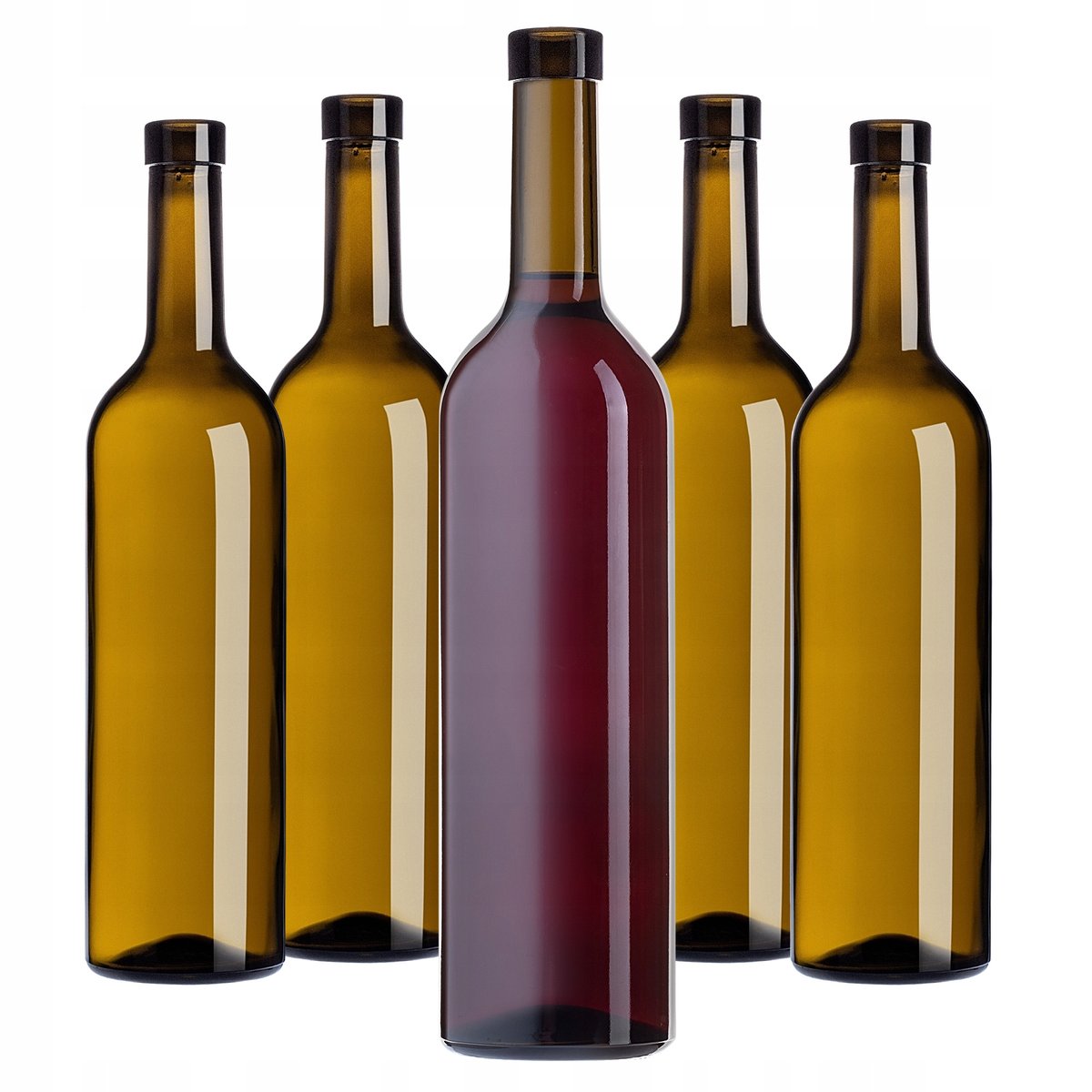 BUTELKI DO WINA 0,75L 750 ml BUTELKA SZKLANA NA WINO NALEWKI OLIWKA 30 szt