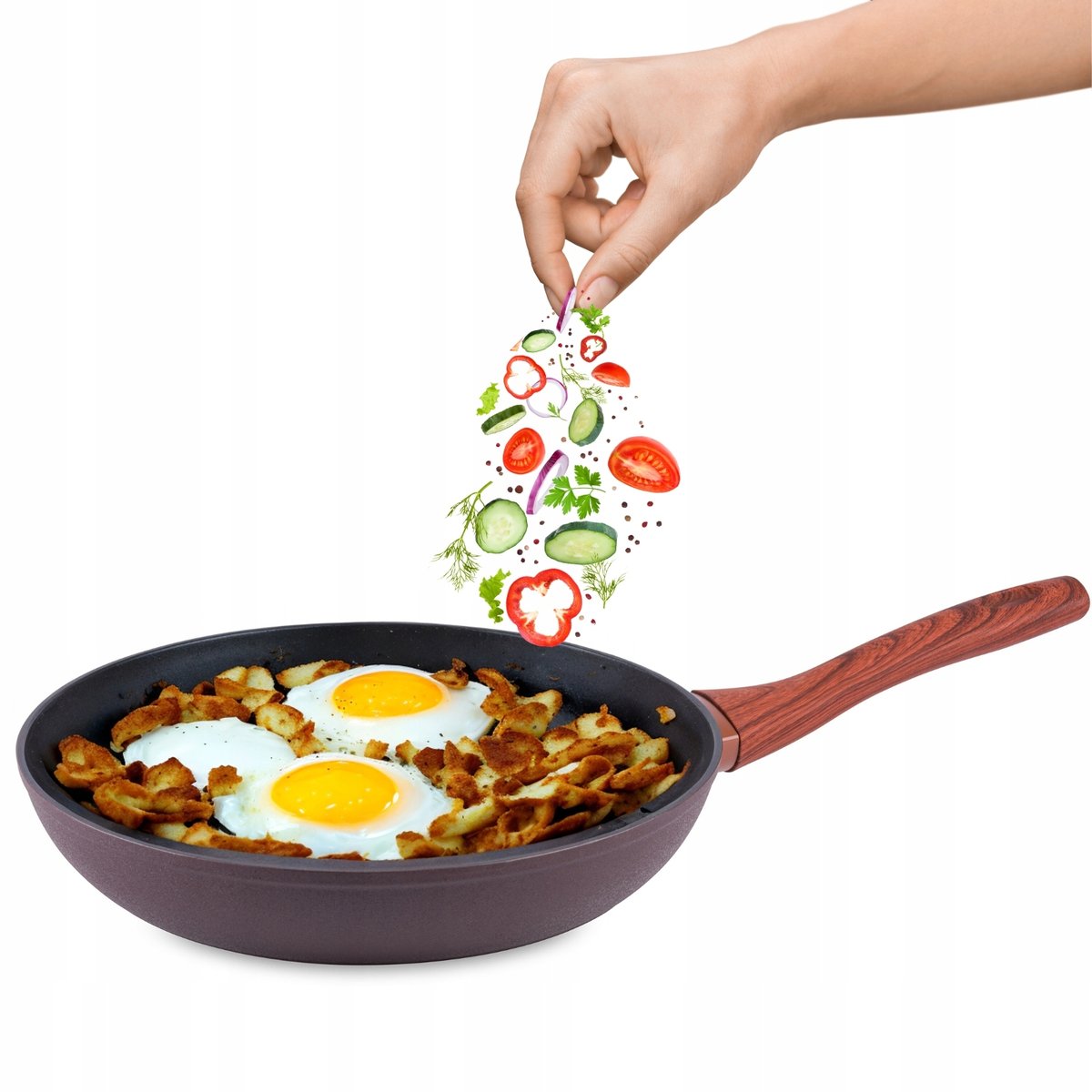 PATELNIA NIEPRZYWIERAJĄCA 20 CM POWŁOKA NON STICK ILAG INDUKCJA GAZ TOPFANN