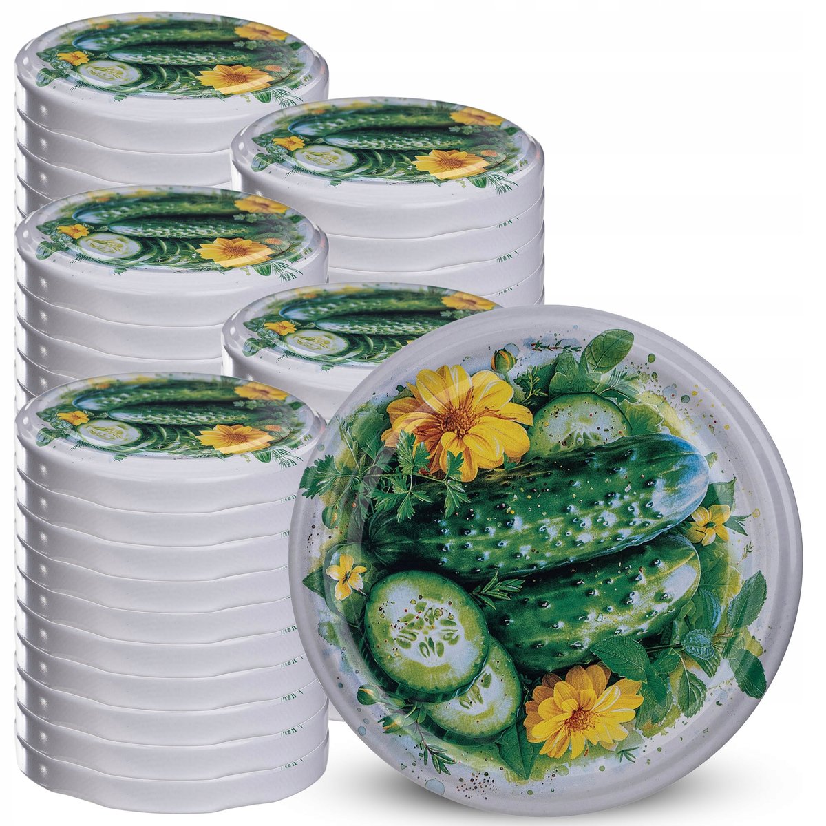 ZAKRĘTKI DO SŁOIKÓW FI82 NAKRĘTKI SŁOIKI WIECZKA OGÓRKI 50szt 6-ZACZEPOWE