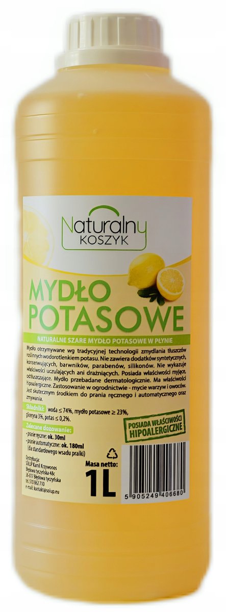 Mydło Potasowe Naturalny Koszyk Solup 1l