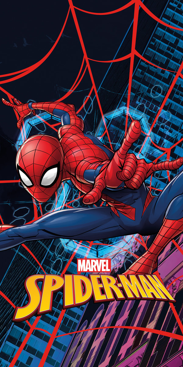 Ręcznik kąpielowy Spiderman 140 x 70 cm Halantex 100% bawełna Marvel