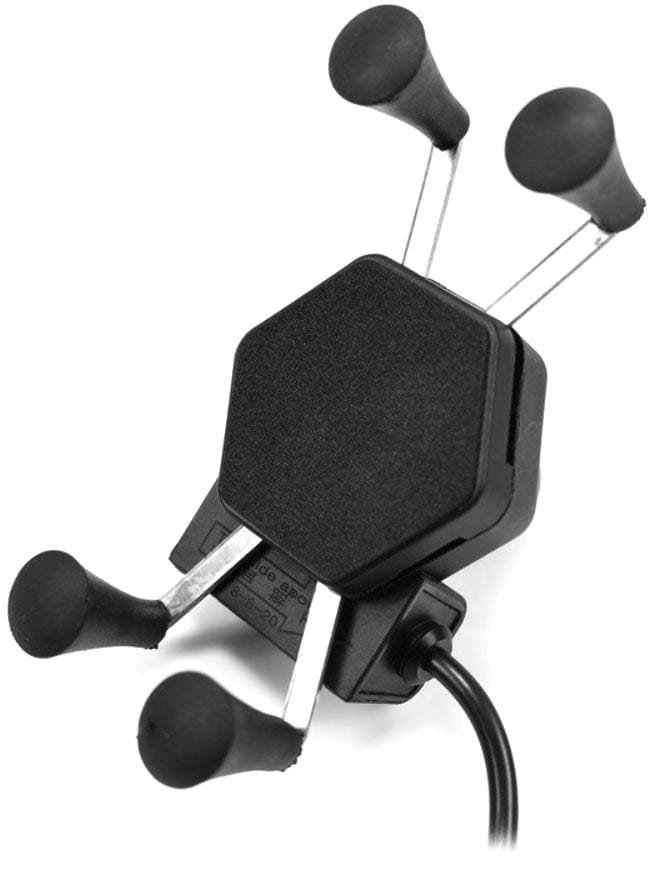 Uchwyt motocyklowy z ładowarką do telefonu - RAM L USB