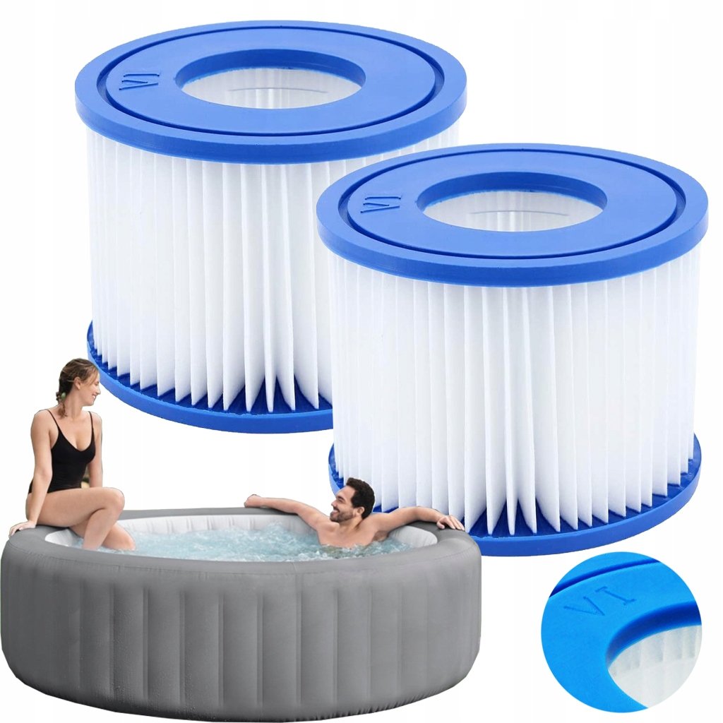 Bestway 2x filtr do pompy basenu jacuzzi lay z spa  60311 typ vi lay-z-spa