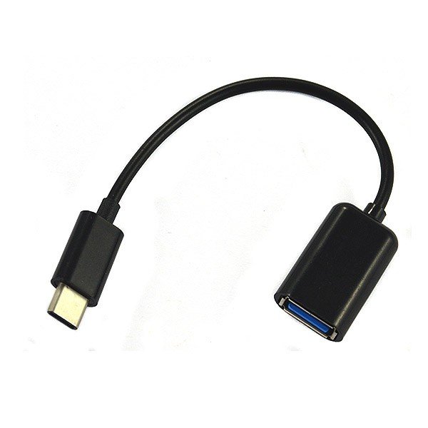 ADAPTER HOST OTG USB TYP C TYP-C PRZEJŚCIÓWKA CZARNY