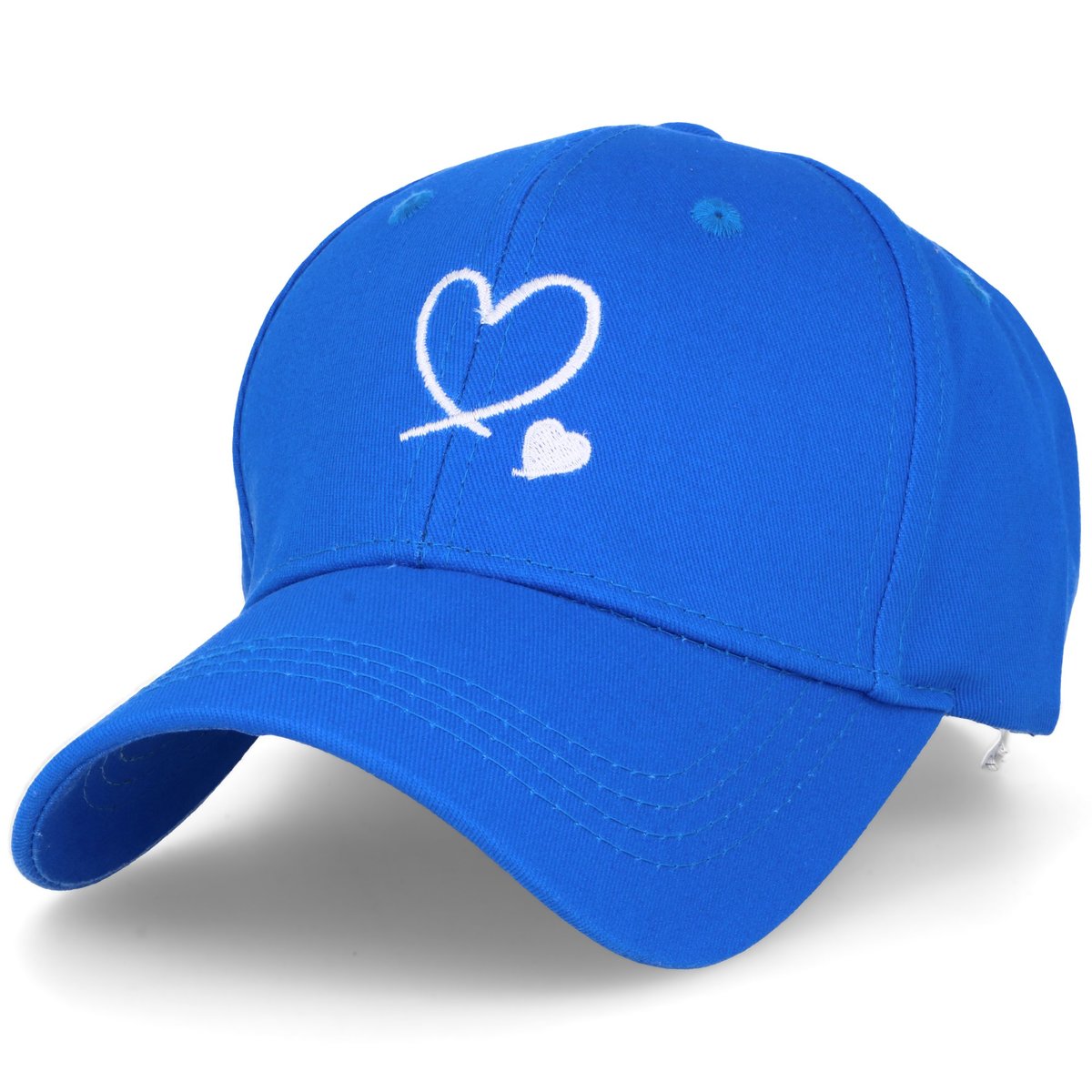 Czapka z daszkiem dla dzieci dziecięca dziewczynki HEART KIDS BLUE