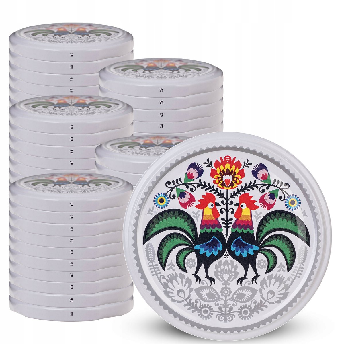 ZAKRĘTKI DO SŁOIKÓW FI82 NAKRĘTKI NA SŁOIKI WIECZKA MIÓD 50szt 6-ZACZEPOWE