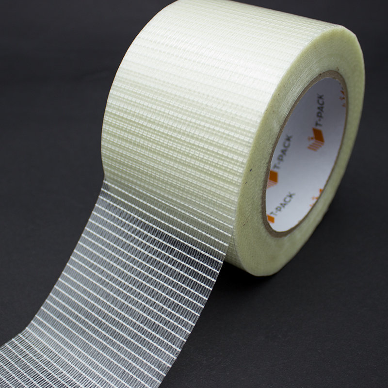 Taśma Pakowa 75mm/50mb Folia PP Zbrojona Włók. Szkl. Wzmacniana