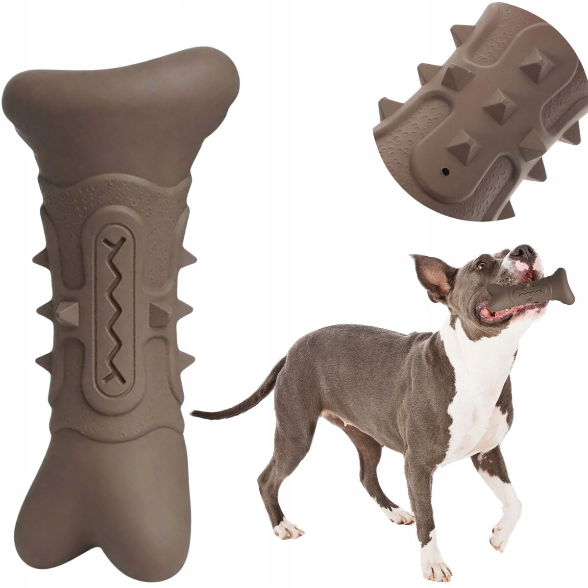 ULTRA MOCNY SOLIDNY GRYZAK Zabawka DUŻA PISZCZĄCA dla dużych PSÓW kość