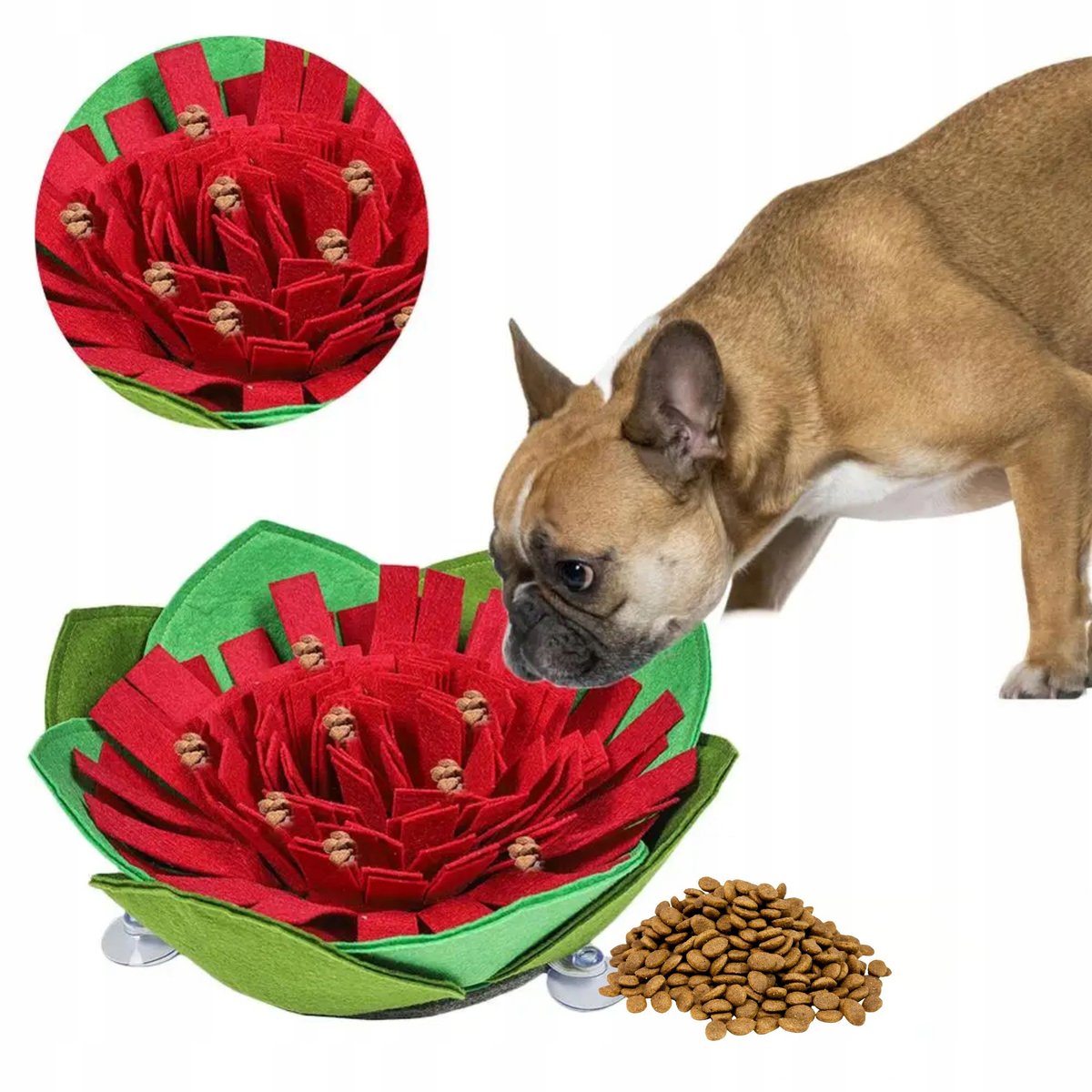 PETSTORY ZABAWKA Mata Węchowa dla Psa Kota na Przysmaki Szarpak 40 cm