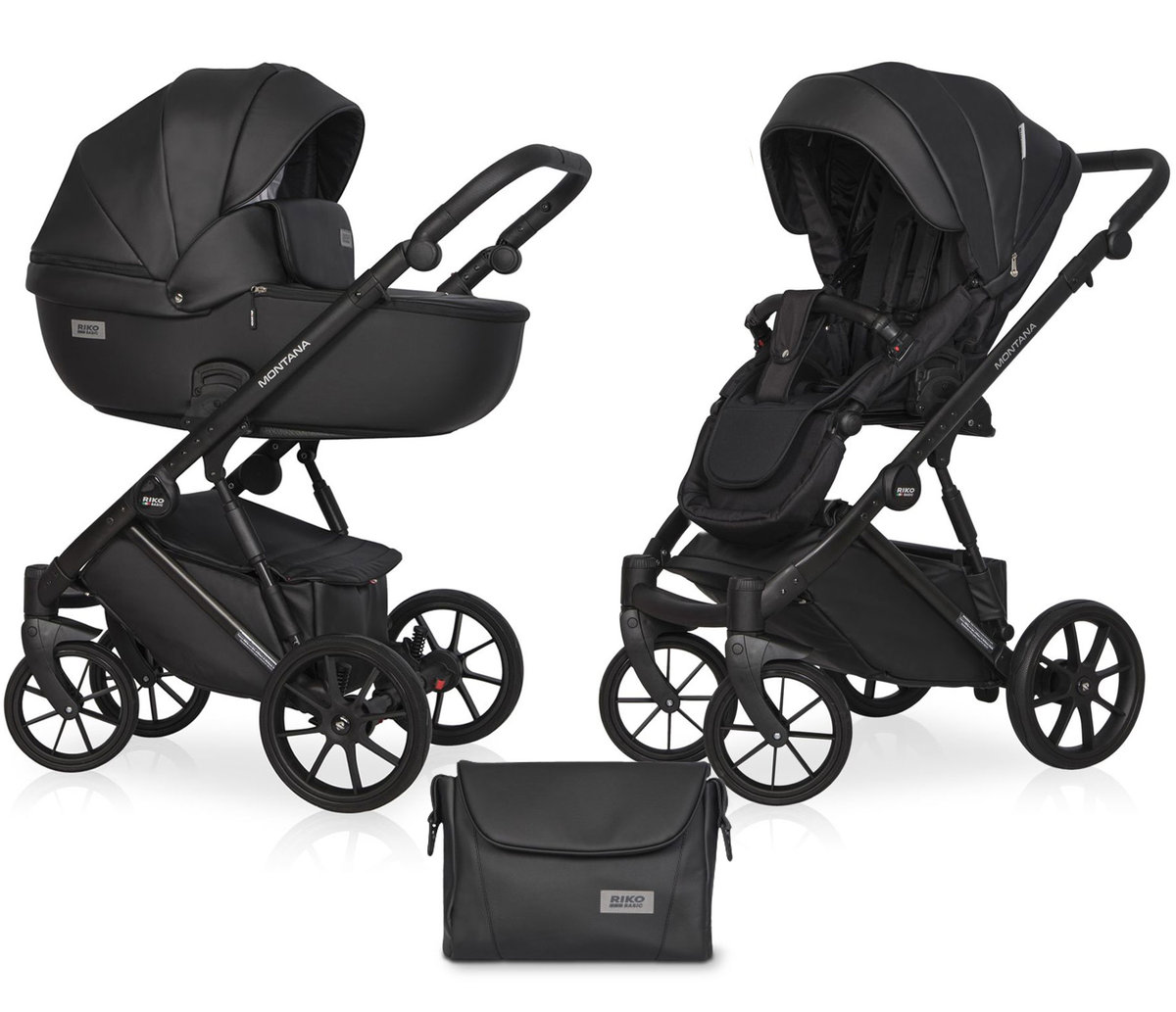 Wózek Dziecięcy Riko Basic 2W1 Montana Ecco 12 Carbon