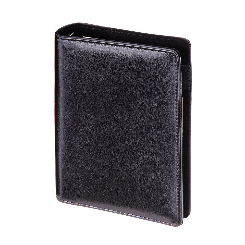 Organizer czarny premium 38B z wymiennym wkładem 13x19cm z kalendarzem