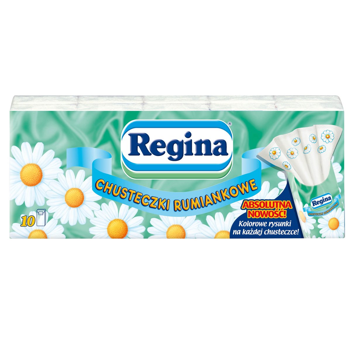 Regina chusteczki higieniczne rumiankowe 10x9 szt. 1 paczka