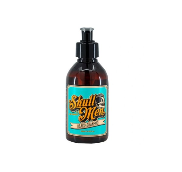 Skull Men Beard Shampoo, Szampon Pielęgnujący do Brody, Oczyszcza i Nawilża, 200ml