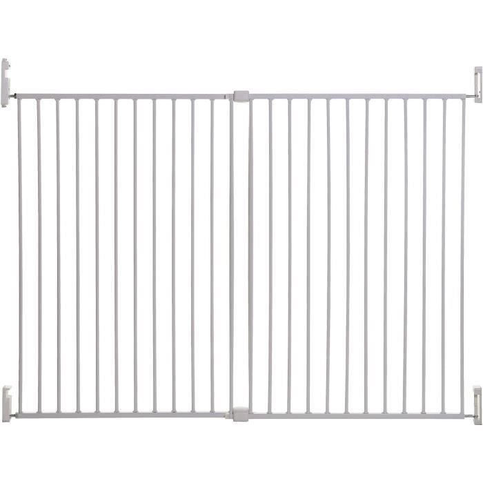 Dreambaby Broadway Gro-Gate Bardzo szeroka i bardzo duża bramka zabezpieczająca (pasuje do 76 - 134 cm), biała
