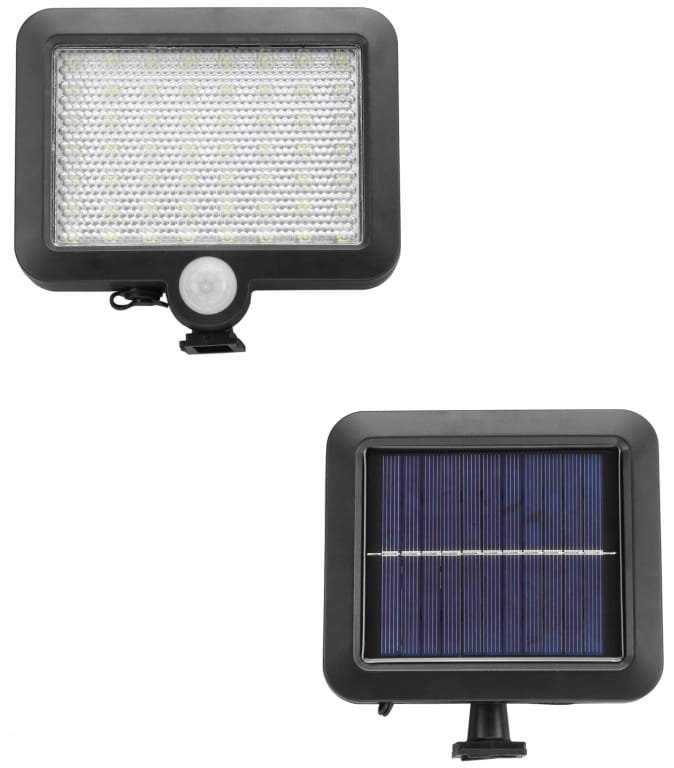 Naświetlacz solarny LED 3W z czujnikiem ruchu i zmierzchu