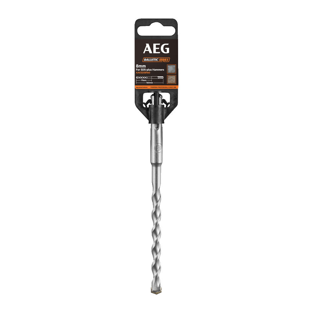 Wiertło do betonu 8 x 160mm SDS+ AEG AAKSDS8160