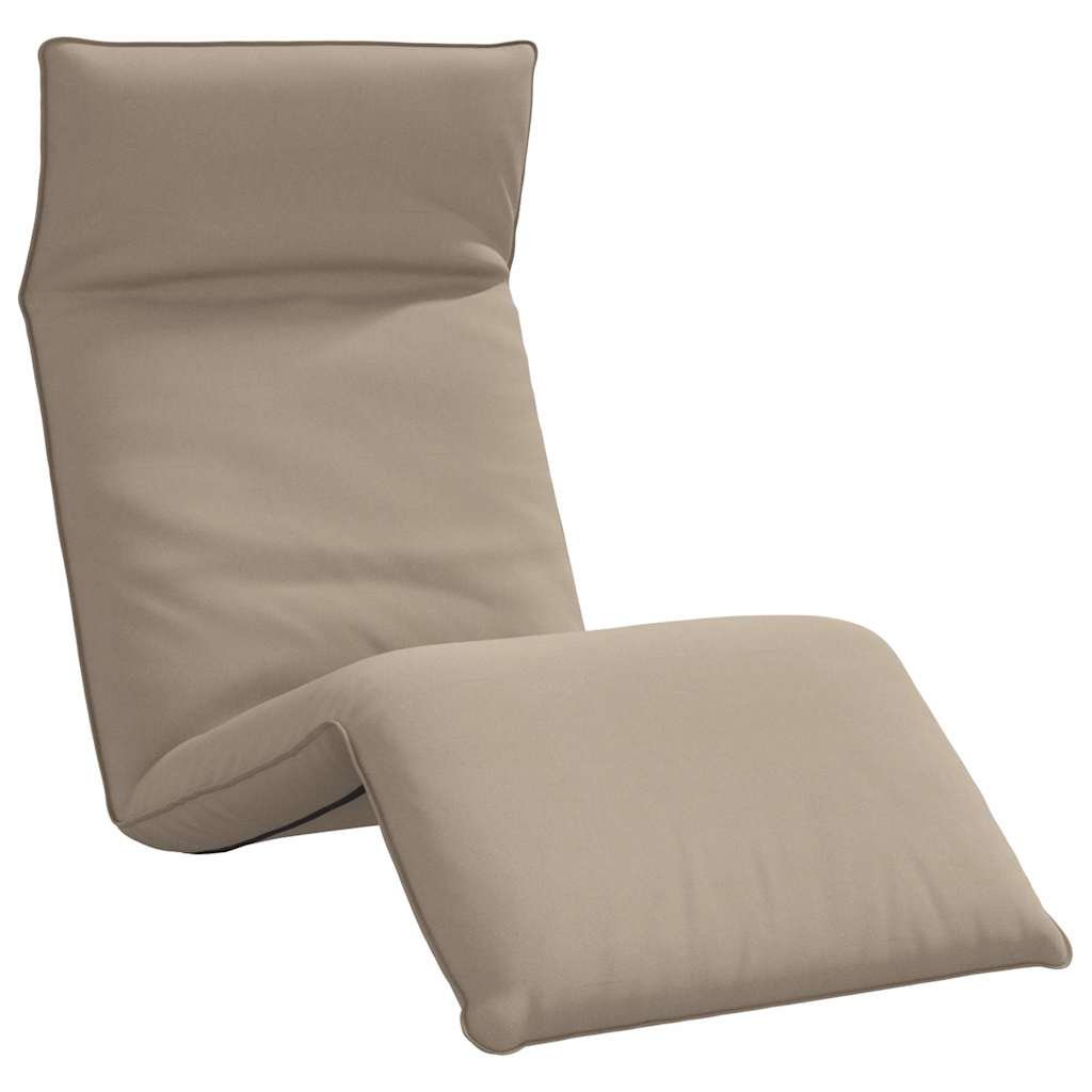 vidaXL Leżak składany Taupe 175x54x8,5 cm Oxford Fabric